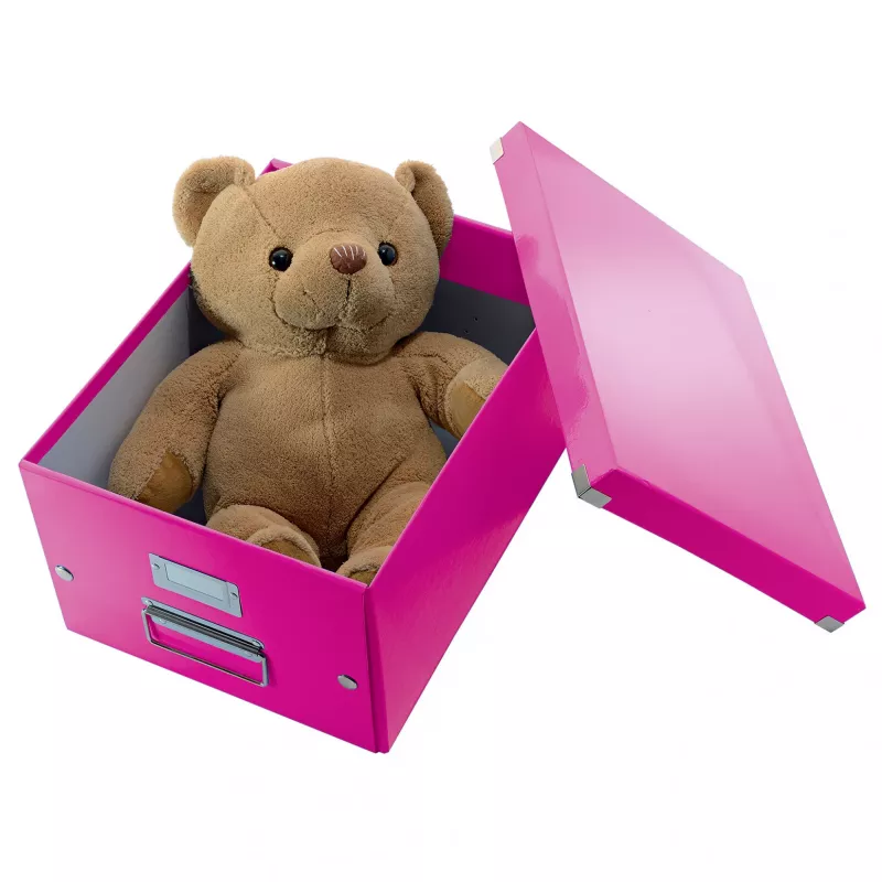 Leitz Box Click & Store WOW Cube lielā uzglabāšanas kaste, fuksijas krāsā, kartons, 320 mm, 360 mm, 310 mm