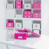 Leitz Box Click & Store WOW Cube lielā uzglabāšanas kaste, fuksijas krāsā, kartons, 320 mm, 360 mm, 310 mm