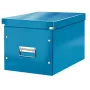 Leitz Box Click & Store WOW Cube lielā uzglabāšanas kaste, Uzglabāšanas kaste, zila, taisnstūrveida, kartons, monohroma, iekštelpām