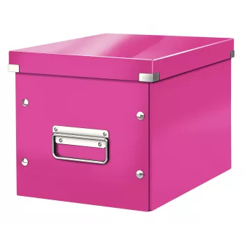 Leitz Uzglabāšanas Kaste Click & Store WOW Cube Medium, fuksija, kartons, 260 mm, 260 mm, 240 mm