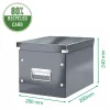 Leitz Storage Box Click & Store WOW Cube Medium, tirkīzzila, kartons, 260 mm, 260 mm, 240 mm