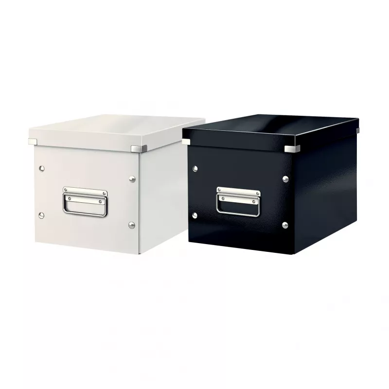 Leitz Storage Box Click & Store WOW Cube Medium, tirkīzzila, kartons, 260 mm, 260 mm, 240 mm
