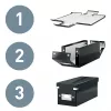 Leitz uzglabāšanas kaste Click & Store WOW Cube Medium, violeta, kartons, 260 mm, 260 mm, 240 mm