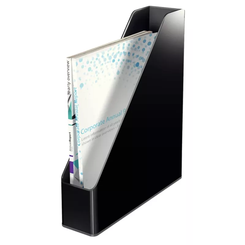 Leitz Magazine File Dual Colour, melns, plastmasa, A4, 272 mm, 318 mm, 430 g