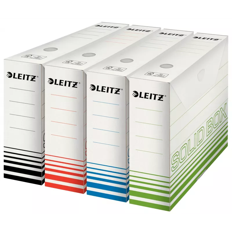 Leitz 61270001 dokumentu glabāšanas kaste Kartons Melns, Balts