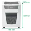 Leitz IQ Office Pro papīra smalcinātājs P5, mikroizgriezuma smalcināšana, 23 cm, 2 x 15 mm, 30 L, 300 loksnes, 55 dB