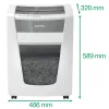 Leitz IQ Office Pro dokumentu smalcinātājs P4, šķērsgriezuma smalcināšana, 23 cm, 4 x 40 mm, 30 L, 275 loksnes, 55 dB