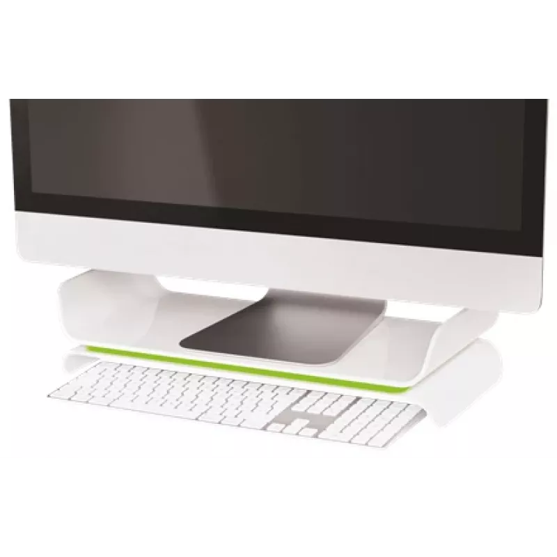 Leitz Monitora statīvs regulējams Ergo WOW, 68,6 cm (27 collas), augstuma regulēšana, zaļa, balta