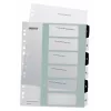 Leitz Indices Printable PP A4+ 1-6 WOW White/Melns, Ciparu iedaļu indekss, Polipropilēns (PP), Melns, Balts, A4 Maxi, 245 mm, 305 mm