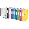 Leitz sviru arhīva mape 180° WOW POB/Laminēta A4/80mm, A4, Kartons, Melna, 600 lapas, 80 g/m², 8 cm