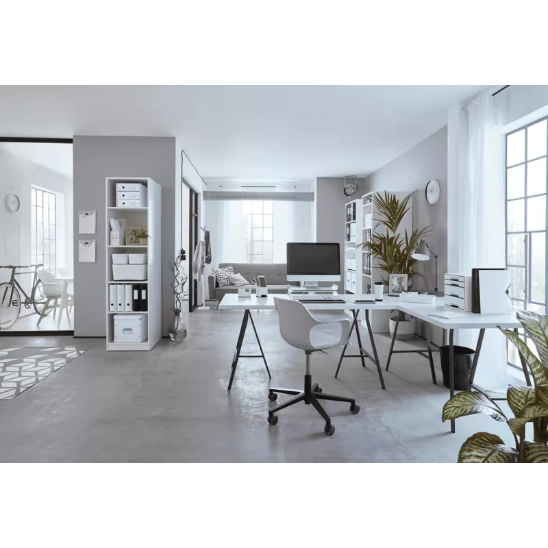 Leitz sviru arhīva mape 180° WOW POB/Laminēta A4/80mm, A4, Kartons, Melna, 600 lapas, 80 g/m², 8 cm