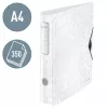 Leitz sviru arhīva mape Active PP WOW A4/65mm, A4, D-gredzens, glabāšanai, poliuretāna putas, balta, 350 lapām