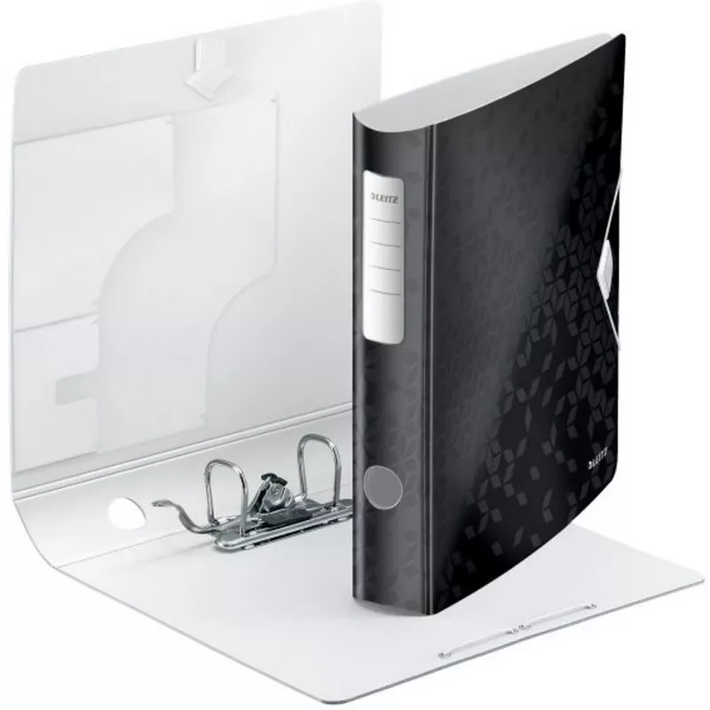 Leitz sviru arhīva mape Active PP WOW A4/65mm, A4, Polyfoam, melna, 350 loksnes, 80 g/m², 6.5 cm