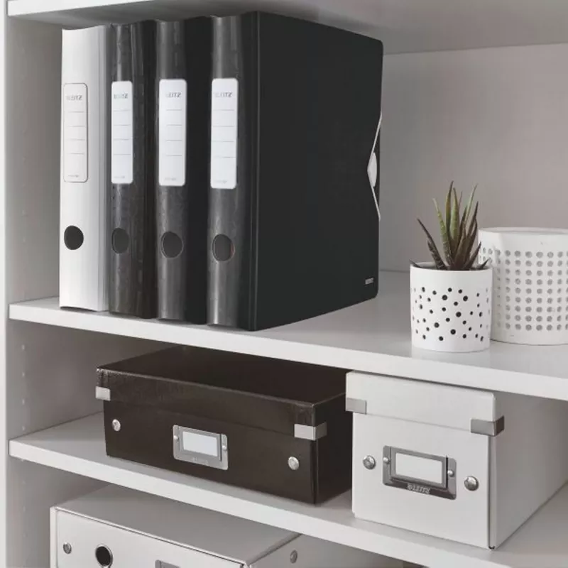Leitz sviru arhīva mape Active PP WOW A4/65mm, A4, Polyfoam, melna, 350 loksnes, 80 g/m², 6.5 cm