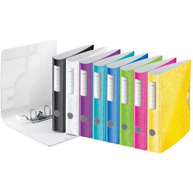 Leitz sviru arhīva mape Active PP WOW A4/65mm, A4, Polyfoam, melna, 350 loksnes, 80 g/m², 6.5 cm