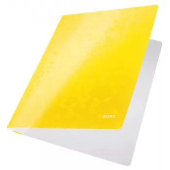 Leitz WOW A4 plakanā mape/kartons, parasta dokumentu mape, A4, kartons, dzeltena, portreta orientācija, 250 loksnēm
