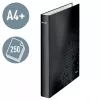 Leitz Ringbinder WOW Laminēts A4+ 2DR/25mm, A4+, D-gredzens, Kartons, Melns, 250 lapas, 80 g/m²