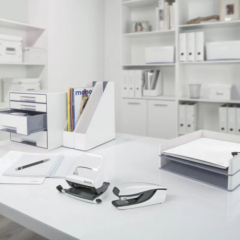 Leitz Ringbinder WOW PP A4 2RR/25mm, A4, apaļa gredzenu mehānika, polipropilēns (PP), balta, 190 lapas, 80 g/m²
