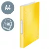 Leitz Ringbinder WOW PP A4 2RR/25mm, A4, apaļie gredzeni, polipropilēns (PP), dzeltens, 190 loksnes, 80 g/m²