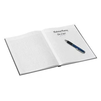 Leitz Piezīmju grāmatiņa WOW A4 rūtiņu, ar cietajiem vākiem, 90g/80 lapas, raksts, melna, A4, 80 lapas, 80 g/m², rūtiņu papīrs