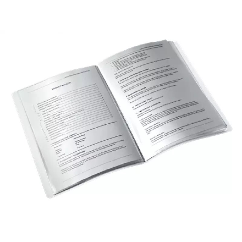 Leitz prezentācijas mape WOW PP 40 kabatiņas, balta, polipropilēns (PP), 40 kabatiņas, A4, 231 mm, 16 mm