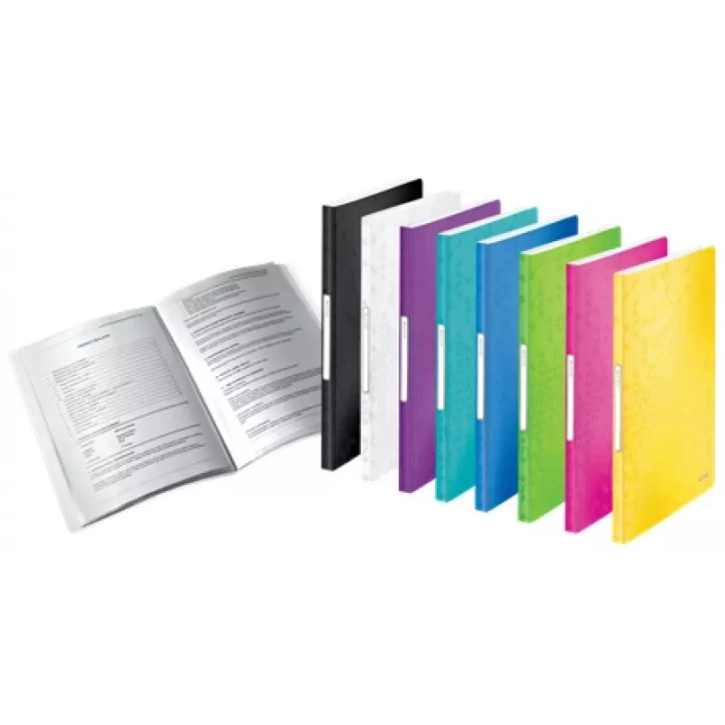 Leitz demonstrāciju grāmata WOW PP 40 kabatas, melna, polipropilēns (PP), 40 kabatas, A4, 231 mm, 16 mm