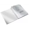 Leitz WOW piezīmju grāmatiņa A4 līnijrakstā, spirāles iesējumā ar PP vāku, vienkrāsains, melna, A4, 80 lapas, 80 g/m², mīkstais vāks