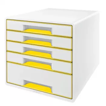 Leitz atvilktņu skapītis WOW Cube 5 atvilktņu, 5 drawer(s), Plastmasa, 270 mm, 287 mm, 363 mm, 3.59 kg