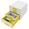 Leitz atvilktņu skapītis WOW Cube 5 atvilktņu, 5 drawer(s), Plastmasa, 270 mm, 287 mm, 363 mm, 3.59 kg