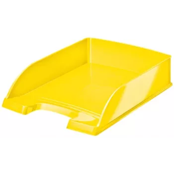 Leitz vēstuļu paplāte WOW, plastmasa, dzeltena, A4, 242 x 330 x 60 mm, 255 mm, 70 mm