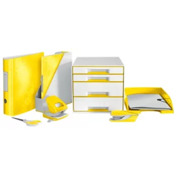 Leitz vēstuļu paplāte WOW, plastmasa, dzeltena, A4, 242 x 330 x 60 mm, 255 mm, 70 mm