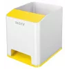 Leitz Sound Pen Holder WOW, balta, dzeltena, polistirols, 90 mm, 101 mm, 100 mm, 140 g