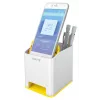 Leitz Sound Pen Holder WOW, balta, dzeltena, polistirols, 90 mm, 101 mm, 100 mm, 140 g