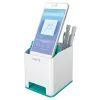 Leitz Sound Pen Holder WOW, zila, balta, polistirols (PS), 90 mm, 101 mm, 100 mm, 140 g