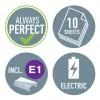 Leitz NeXXt skavotājs ar bateriju WOW 5566, 10 lapas, priekšējā, 1 cm, plastmasa, balts, baterija