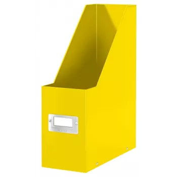 Leitz Click & Store WOW žurnālu turētājs, dzeltens, kartons, 103 mm, 253 mm, 330 mm, 95 x 245 x 310 mm