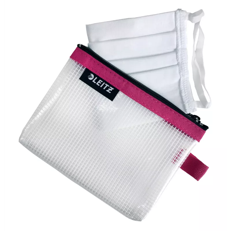 Leitz Travel Pouch water resistant WOW Small, Unisex, Accessory bag, Small, Zipper, Water resistant, Pink