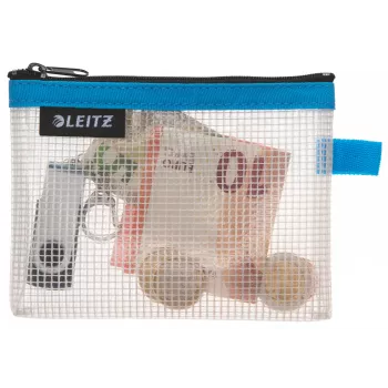Leitz Travel Pouch ūdensizturīgs WOW mazs, unisex, aksesuāru soma, maza, rāvējslēdzējs, ūdensizturīgs, zils