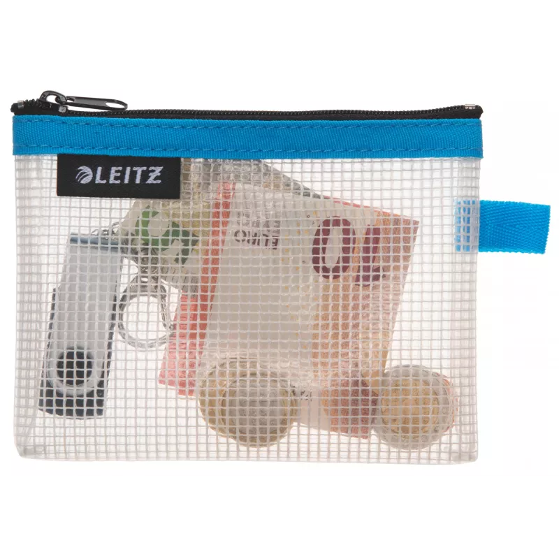 Leitz Travel Pouch ūdensizturīgs WOW mazs, unisex, aksesuāru soma, maza, rāvējslēdzējs, ūdensizturīgs, zils