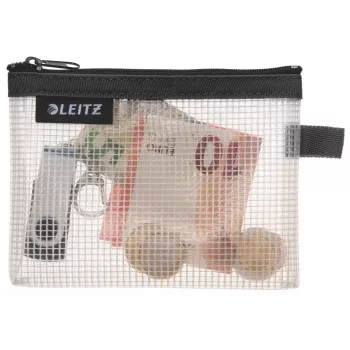 Leitz Travel Pouch ūdensizturīgs WOW Small, Unisex, Piederumu soma, Small, Rāvējslēdzējs, Ūdensizturīgs, Melns
