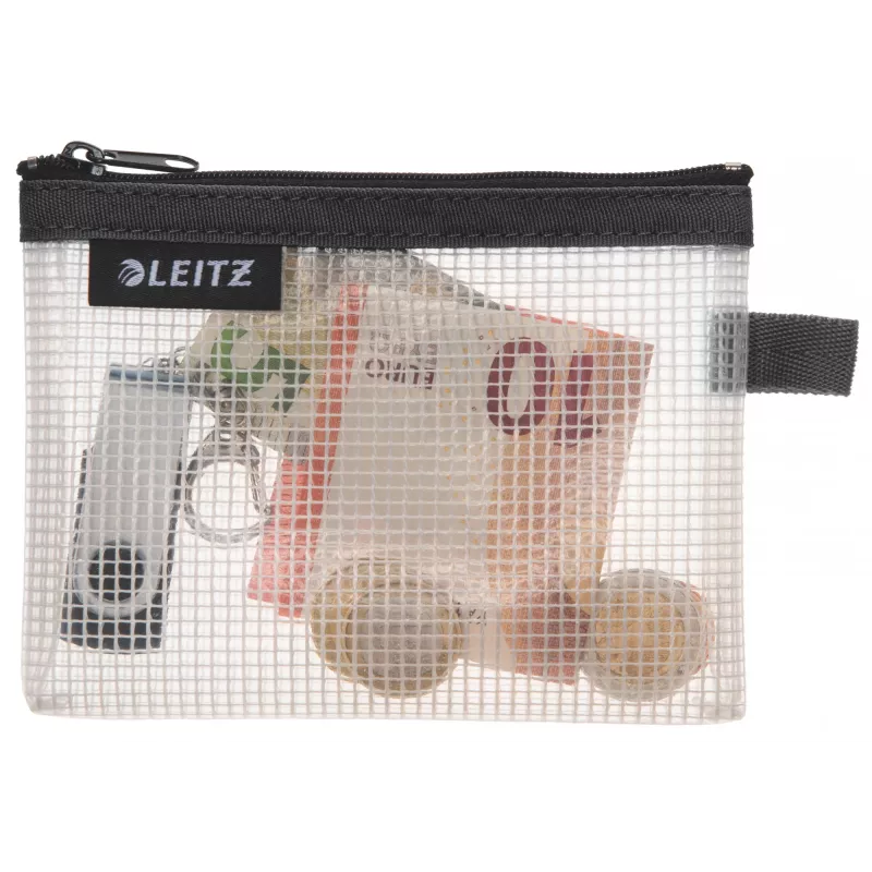 Leitz Travel Pouch ūdensizturīgs WOW Small, Unisex, Piederumu soma, Small, Rāvējslēdzējs, Ūdensizturīgs, Melns