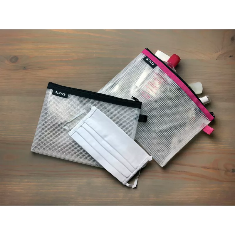 Leitz Travel Pouch ūdensizturīgs WOW Small, Unisex, Piederumu soma, Small, Rāvējslēdzējs, Ūdensizturīgs, Melns