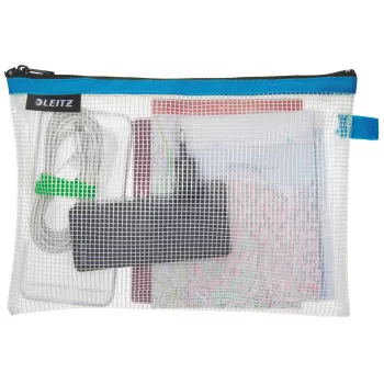 Leitz Travel Pouch ūdensizturīgs WOW Medium, Unisex, Aksesuāru soma, Vidējs, Rāvējslēdzējs, Ūdensizturīgs, Zila