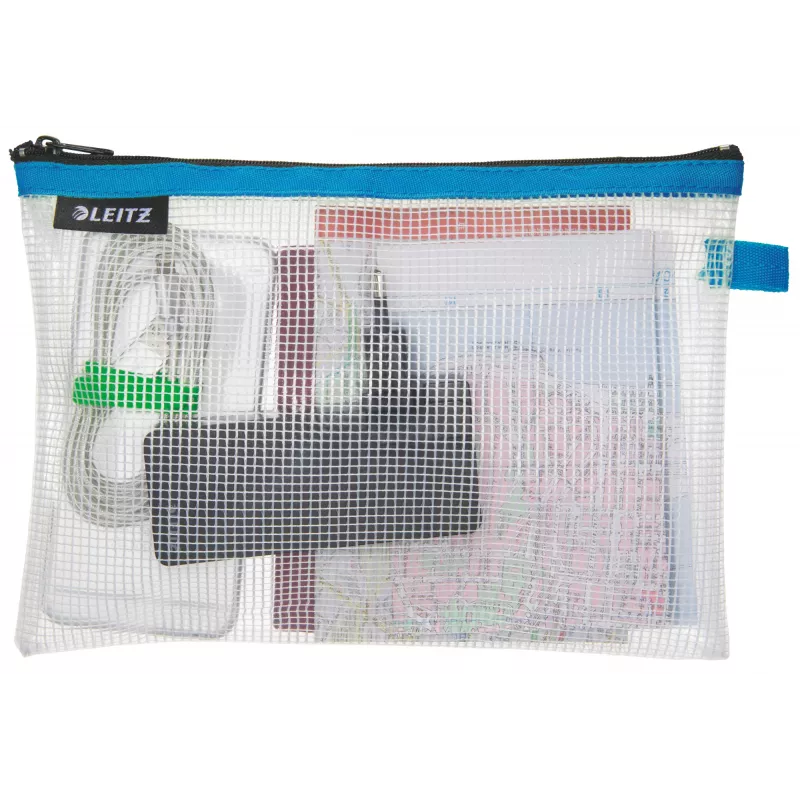 Leitz Travel Pouch ūdensizturīgs WOW Medium, Unisex, Aksesuāru soma, Vidējs, Rāvējslēdzējs, Ūdensizturīgs, Zila