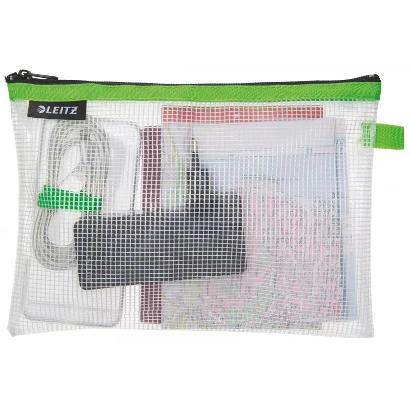 Leitz Travel Pouch ūdensizturīgs WOW Medium, Unisex, Aksesuāru soma, Vidēja, Rāvējslēdzējs, Ūdensizturīgs, Zaļa