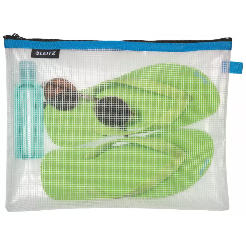 Leitz Travel Pouch ūdensizturīgs WOW Large, Unisex, Aksesuāru soma, Liels, Rāvējslēdzējs, Ūdensizturīgs, Zils