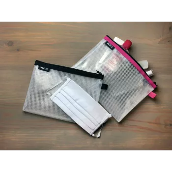 Leitz Travel Pouch Cosmetic ūdensizturīgs WOW, Unisex, aksesuāru somiņa, One Size, rāvējslēdzējs, ūdensizturīgs, rozā