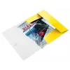Leitz 3-atloku mape WOW PP A4, prezentācijas mape, A4, polipropilēns (PP), dzeltena, portretorientācija, 150 loksnes
