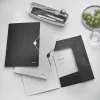 Leitz 3-Flap Folder WOW PP A4, Atloku mape, A4, Polipropilēns (PP), Melna, Ainava/Portrets, 150 lapas
