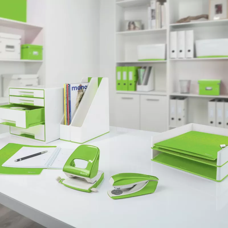 Leitz šķirotājs Active PP WOW A4/65mm, A4, D-gredzens, glabāšanai, putupolimērs, zaļš, 350 lapas